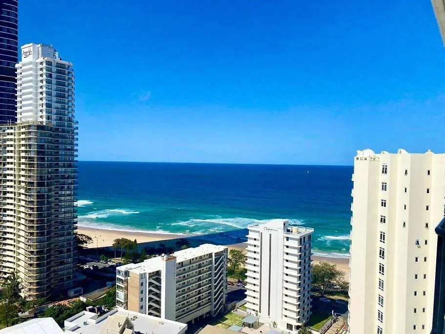 Family Ocean View Studio Free Wi-Fi Gold Coast Apartman