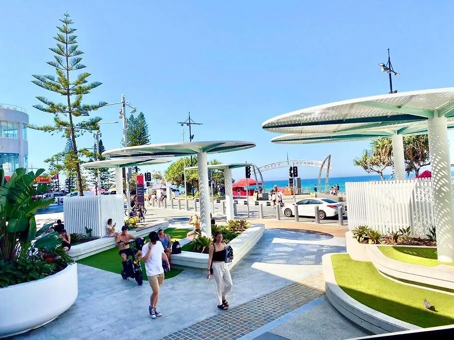 Family Ocean View Studio Free Wi-Fi Gold Coast Apartman